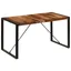 Retro Sheesham Wood Dining Table 55"x28" with Steel Legs