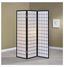 Black and White 3-Panel Shoji Folding Room Divider