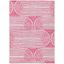 Blush Geometric Synthetic Reversible 3' x 5' Area Rug