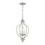 Mini 3-Light Brushed Nickel Pendant with Glass Shades