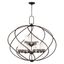 Westfield Olde Bronze 12-Light Foyer Chandelier with Satin Opal White Glass