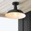 Camila Vintage Industrial Black Metal LED Ceiling Light