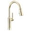 Polished Nickel Single Handle Pull Down Kitchen Faucet