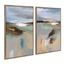 Sylvie Gold Framed Abstract Landscape Canvas Wall Art Set