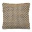 Jada 20'' Gray and Natural Woven Cotton and Jute Pillow