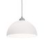 Otis 10" Satin Nickel Glass Bowl Pendant Light for Indoor/Outdoor