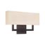 Manhattan Transitional 22" LED Dimmable Wall Sconce in Brushed Bronze