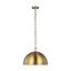 Ellen DeGeneres Coastal Burnished Brass 1-Light Bowl Pendant