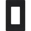 Midnight Black Satin 1-Gang Decorator Wallplate