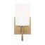 Satin Brass Oak Moore Dimmable 1-Light Bath Sconce