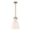 Beechmont Silhouette 16.75" Old Satin Brass Glass Pendant Light