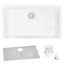 Arctic White Granite Composite Single Bowl Kitchen Sink