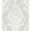 Light Grey Non-Pasted Washable Damask Wallpaper Roll