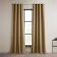 Butterscotch Faux Linen Room Darkening Grommet Curtain Panel