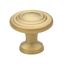 Brushed Gold Round Zinc Alloy Cabinet Knob Set