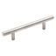 Sterling Nickel 3-3/4 Inch Modern Bar Cabinet Pull