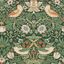 William Morris Green Floral Vinyl Wallpaper Double Roll