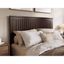 Espresso Queen Wood Headboard with Attachable Charger