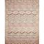 Layla Pink and Lagoon Rectangular Synthetic Reversible Rug