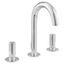 Studio S Polished Chrome Widespread Bathroom Faucet with Knob Handles