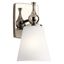 Polished Nickel 6'' Wall Sconce with Satin Etched Glass