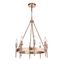 Larrson Satin Brass 8-Light Modern Minimalist Chandelier