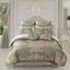 Ivory Queen 4-Piece Gathered Embellishment Bedspread Set