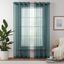 Teal Sheer Grommet Top Light Filtering Drapes