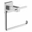 Polished Chrome Metal Wall-Mounted Toilet Paper Holder