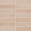 Makoto Matte Pink Ceramic Subway Wall Tile 2.5" x 10"