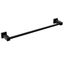 Matte Black 18-Inch Brass Wall Mounted Towel Bar