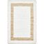 Ivory and Tan Handwoven Cotton Kids' Area Rug, 5' x 7'