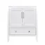 Everette 30'' White Solid Wood Single Bathroom Vanity