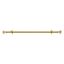 Gold Telescopic Curtain Rod with Decorative Finials