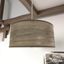 Solhaven Warm Grey Oak Drum Pendant with Nickel Accents