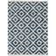 Handmade Athena Shag Geometric Blue 9' x 12' Easy-Care Area Rug