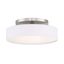 Manhattan Brushed Nickel LED Drum Pendant Light