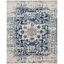 Madison Cream and Navy 9' x 12' Medallion Area Rug