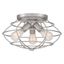 Jax 15" Brushed Nickel Indoor/Outdoor Flush Mount Light