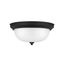 Geary 14.5" Midnight Black Glass Bowl Ceiling Light