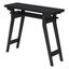 Sleek 36" Black Wood and Metal Console Table with Storage