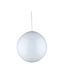 White Glass Globe Indoor/Outdoor Pendant Light