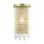 Elegant Antique Brass Dimmable Wall Sconce with Crystal Shade