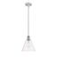 Ballston 8" Mini Pendant Light in Polished Chrome and Clear Glass