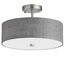 Everly 14'' Aged Brass Transitional Drum Semi-Flush Mount with White Shade