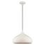 Shiny White and Gold Mini Aluminum Pendant Light