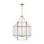 Morrison 23.25" Satin Brass and Glass Pendant Light