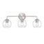 Elegant Brushed Nickel 3-Light Vanity Fixture for Bathrooms