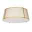 White Drum Indoor/Outdoor LED Flush Mount Light