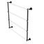 Matte Black and Clear Acrylic 4-Tier Ladder Towel Bar